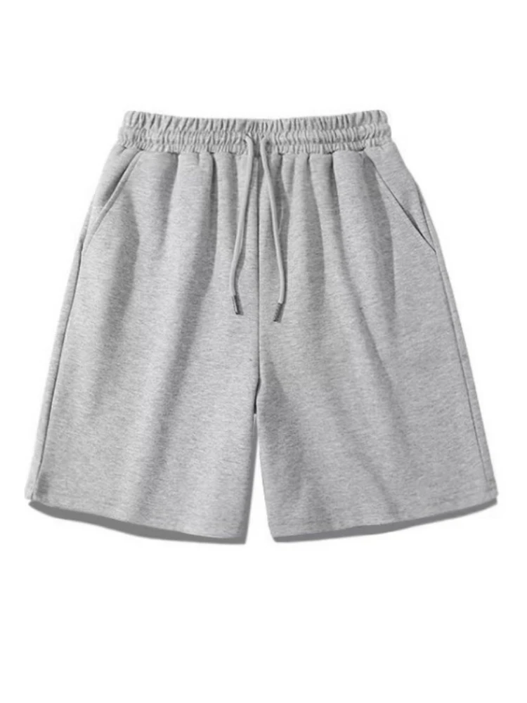 Shorts Male Ins Korea Loose Fitting Quarter Pants Leisure Sweatpants  Summer New Large Size Drawstring Elasticity Beach Pants