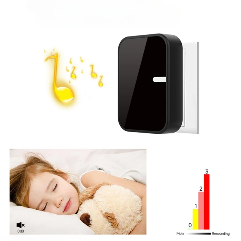 Smart Doorbell Self Powered Doorbell Battery Free Waterproof 200 Meter Ultra Long Distance