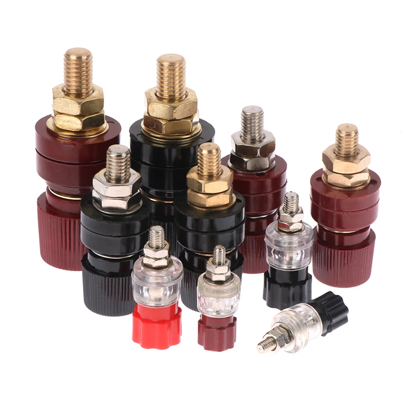 2pcs Brass Stud Premium Remote Battery Power Junction Post Connectors