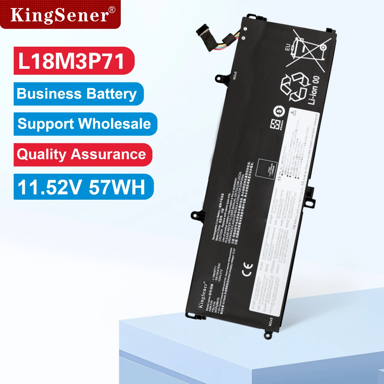 Kingsener-Lenovo thinkpad用バッテリー、thinkpad t590、p53s