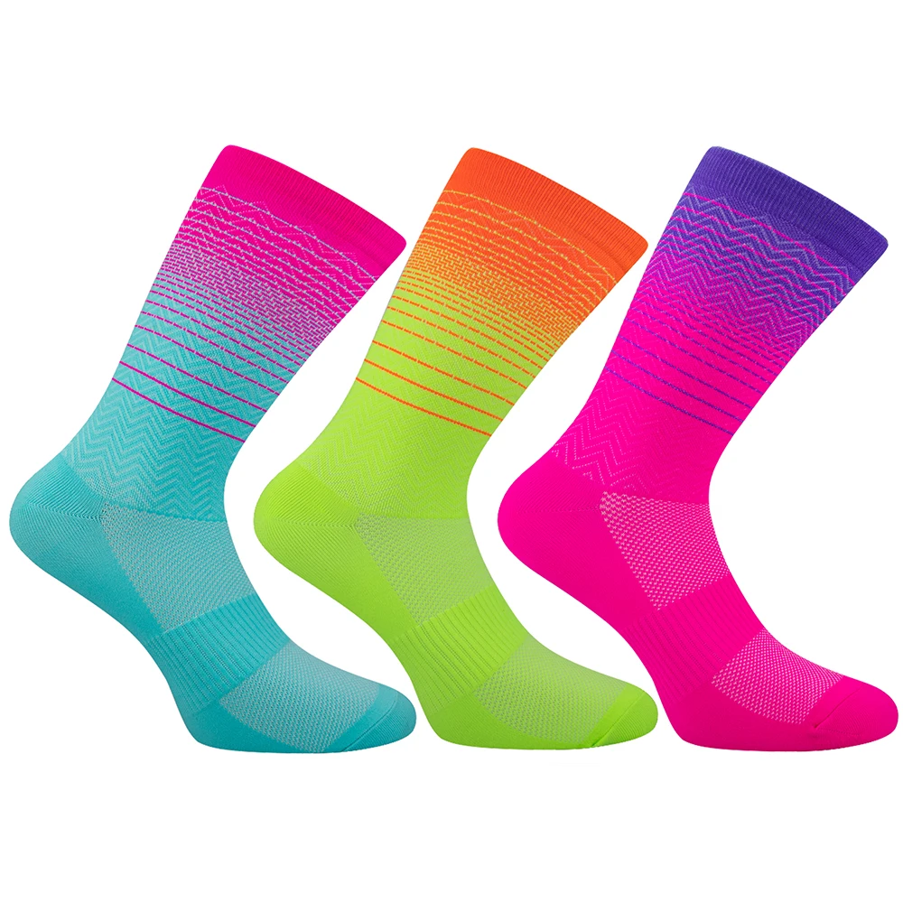 Professional Sports Cycling Bike Women Socks Men Breathable Road Bicycle Socks Outdoor Racing 4 Colors sports socks cycling socks fitness sports socks sport socks