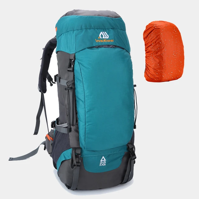 Bolsa de senderismo grande para hombre, de 50l mochila de viaje,  impermeable, para Camping, turismo, deportes al aire libre, escalada,  montañismo, equipaje - AliExpress