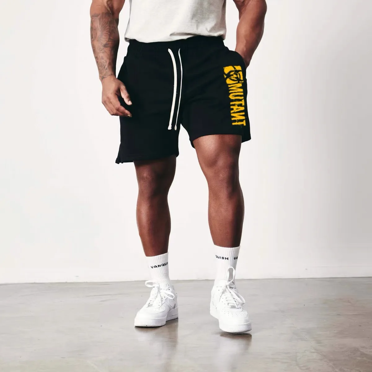 Sweat Shorts Summer Men's Workout Casual Cotton Shorts Sport Musculation Bermudas Running Usa Tactical Pants Men Sweatpants 3