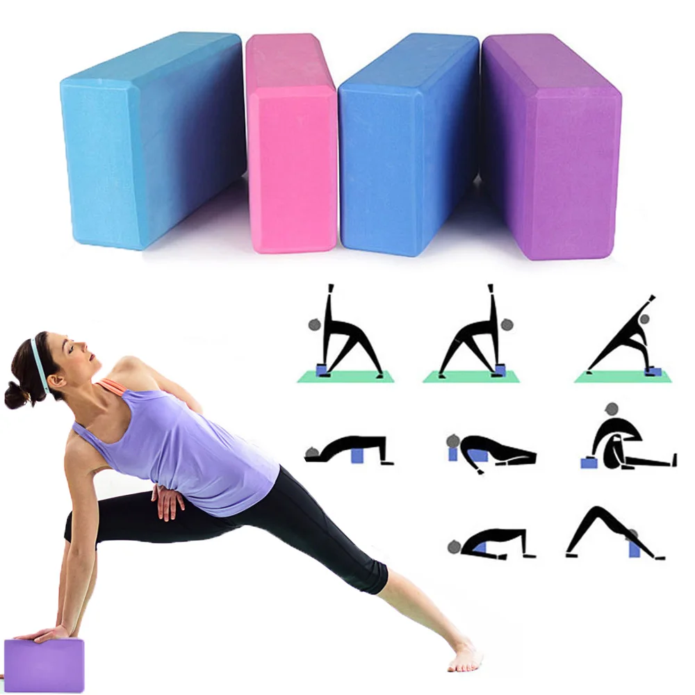 Eva Yoga Blocks Foam Yoga Brick Pillow Colorful Bolster Yoga Exercise