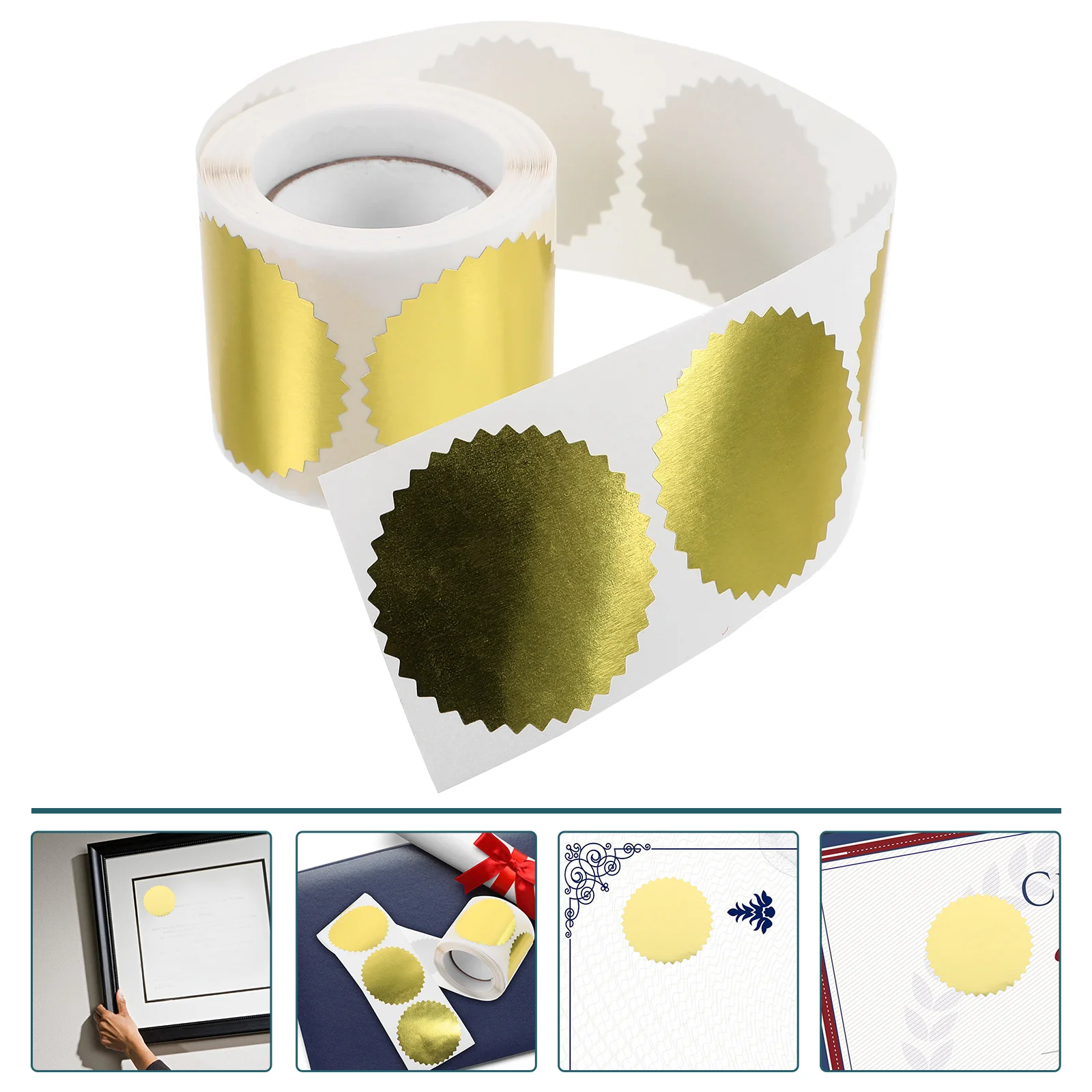 

Stamp Sticker Labels Medals Stickers Seal The Embossed Diploma Foil Glassine Paper Base Graduation for Certificates Sealing