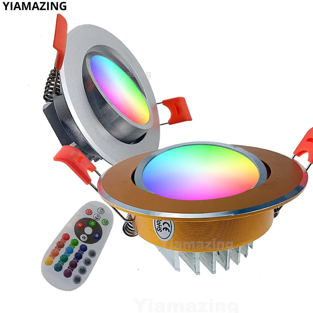 

AC220V RGB Memory IP65 Waterproof ED Downlight 18W 24W 30W 36W Recessed Foyer Ceiling Lamp Kitchen Bathroom Toilet Spot Light