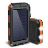 Solar Power Bank & Flashlight for Outdoors