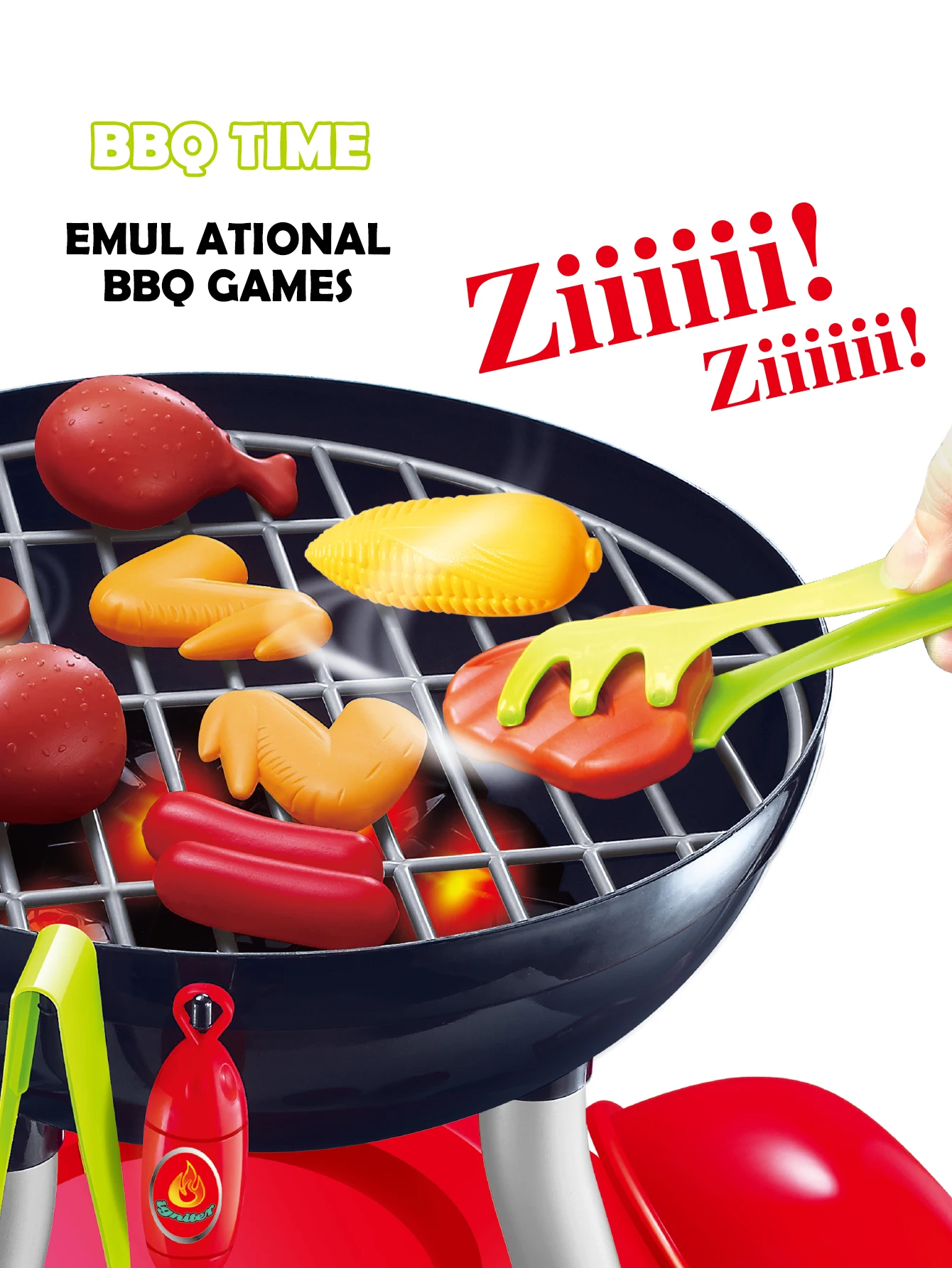 BBQ Cooking Kitchen Toys Interactive BBQ Toys Food Cooking