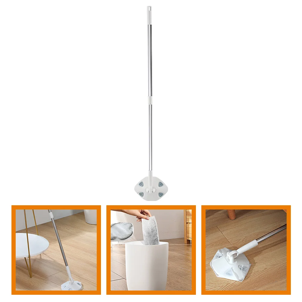 

Dry Mop Heavy Duty Floor Mop Retractable Cleaning Mop Rotatable Dust Mop Electrostatic Pet Hair Duster Mop Window Floor Cleaning