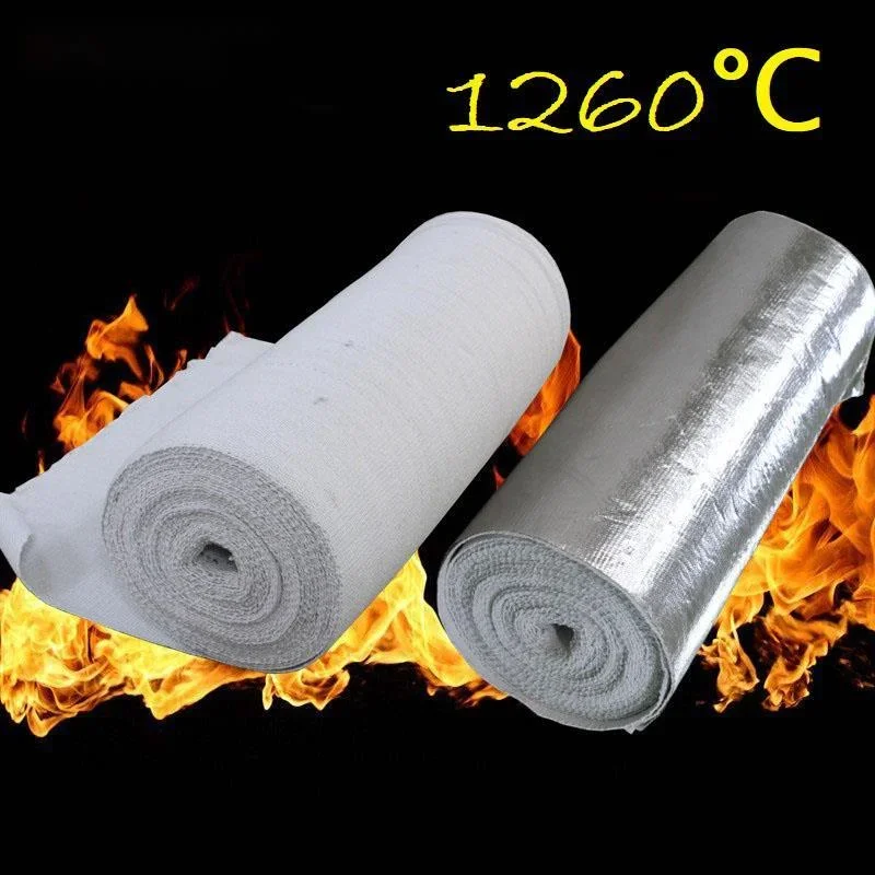 

Огнеупорное одеяло толщиной 2 мм, устойчивое к высокой температуре 1260 ℃, ткань из керамического волокна, шлак для сварки, огнеупорный нагрев