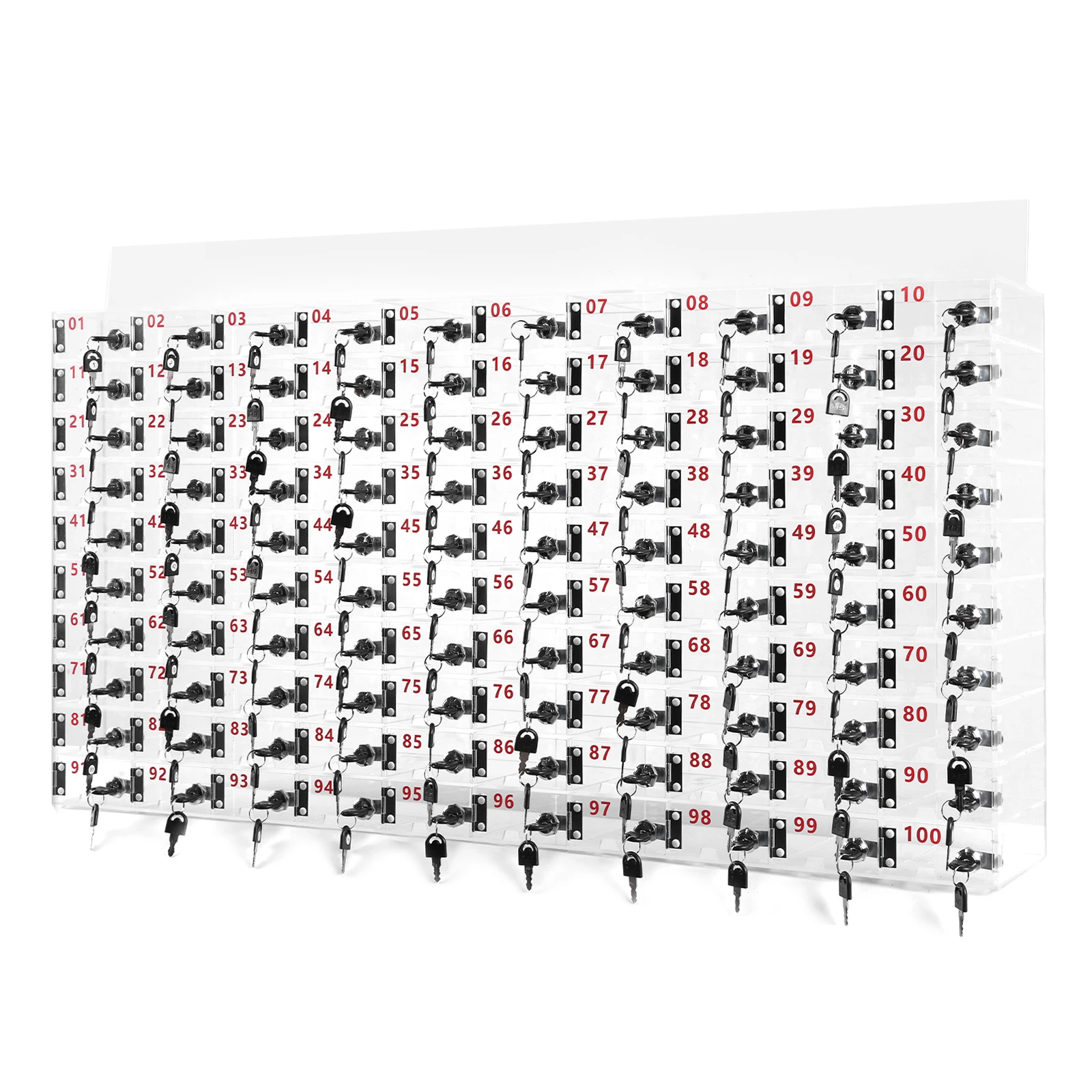 Phone Jail Storage Cabinet with Door Locks and Keys Cell Phone Storage Box Clear Acrylic for School Factory Office Classroom Gym