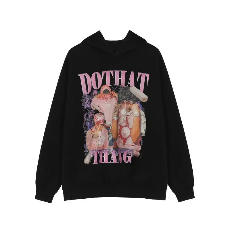 

American Street Style Hip Hop Hoodie Sweater Fashion Versatile Loose Fit Men's and Women's Sweatshirts