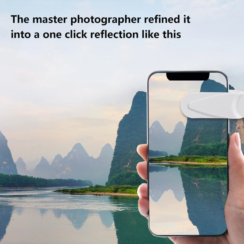 Specchio per fotocamera per telefono cellulare Riflessione Lente HD Riflettore per selfie Specchi per riprese Clip per riflessione universale per telefono Obiettivo esterno posteriore - Image 3
