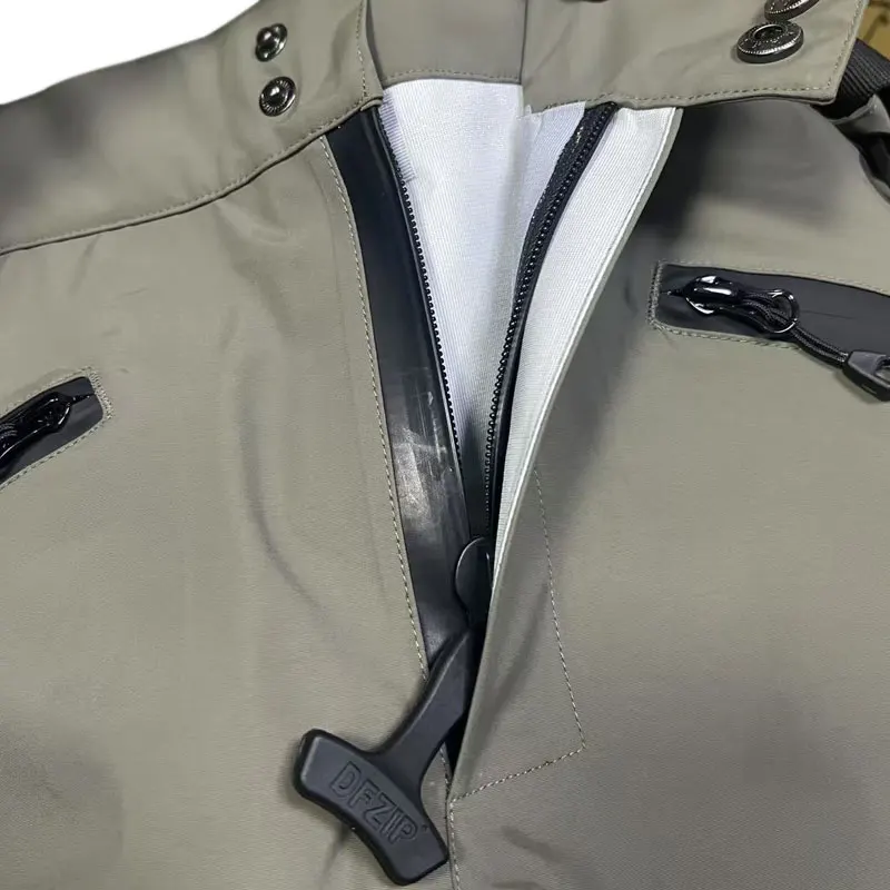 Zippered Breahtable Waist Wader Fishing Apparel with Neoprene Stockingfoot Mens Waterfowl and Hunting Waders Perfect for Angler
