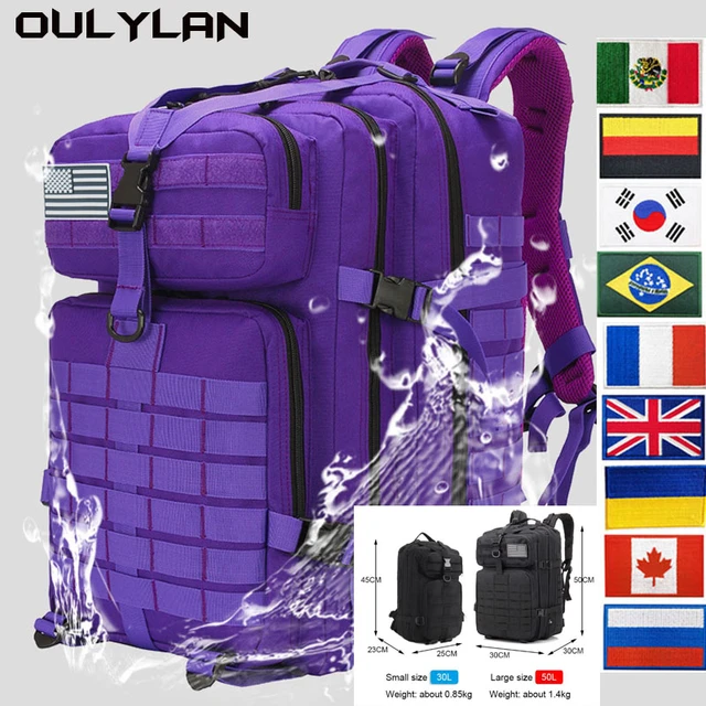 OULYLAN Mountaineering Backpack Men Travel Bags with Flag patch Sports  Hunting Camping Equipment Rucksack Fishing Backpack - AliExpress