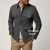 Men's Jacket Suede Slim Fit Lapel Cardigan High Quality With Pockets Business Office Suit Coat Single Breasted Clothes 3