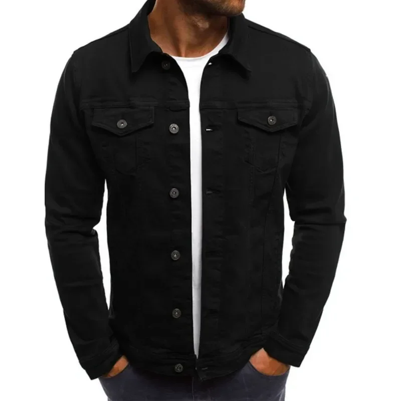 Men's Denim Jackets Streetwear Casual Cotton Classic Slim Jeans Coat Male Clothes Cowboy Jacket Ropa Para Hombre