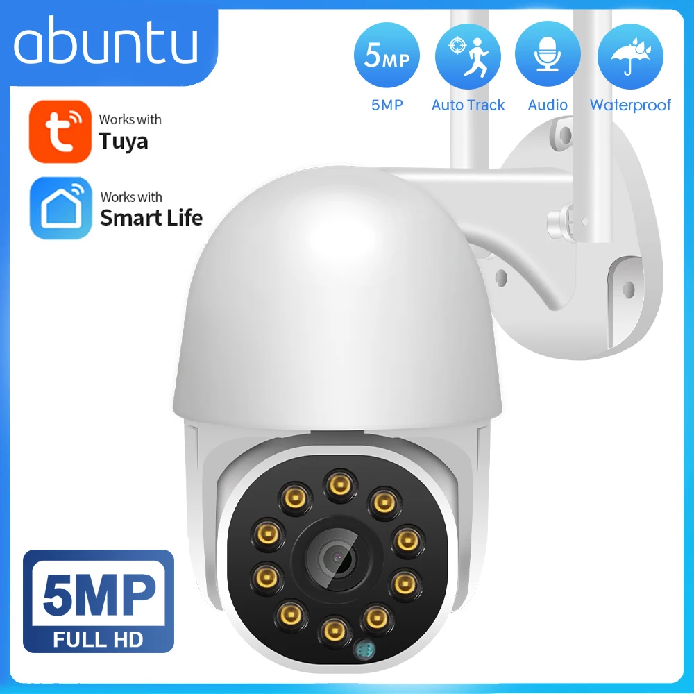 Tuya Smart Life Onvif HD 5MP Telecamera IP Esterna Impermeabile P2P WiFi Telecamera Di Sicurezza Bullet CCTV Telecamera Di Sorveglianza - Foto 8