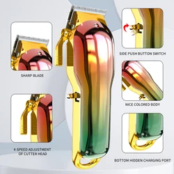 GeZhou Professional Classic Oil Head Gradient Electric Hair Clipper Engraving Push madeshow Wireless Hair Trimmer Barber Salon