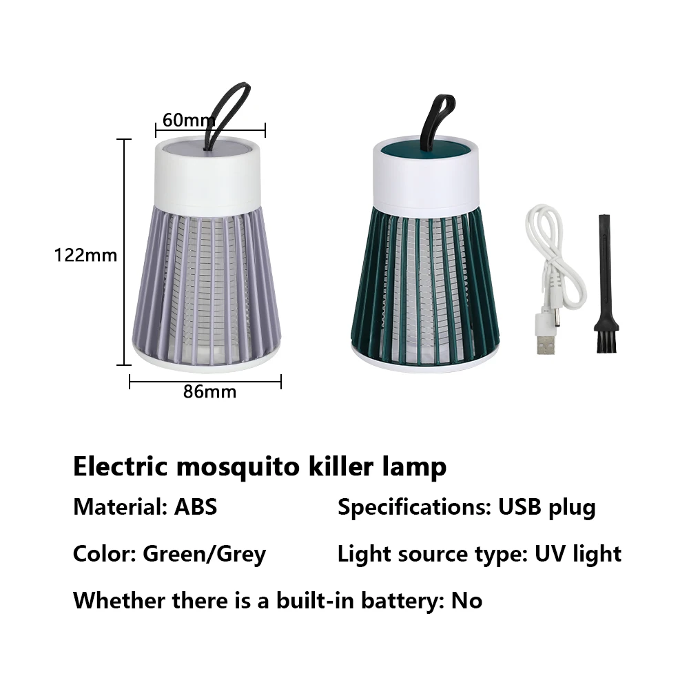 USB Electric Shock Mosquito Killer Lamps LED UV Lights Mosquito Camping Indoor Lighting USB Recharge Repellent Lights