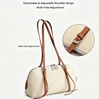 Sacs à bandoulière de luxe en cuir véritable BURMINSA pour femmes, sacs fourre-tout rétro en cuir de vachette, sacs à main élégants pour le bureau 2026 5