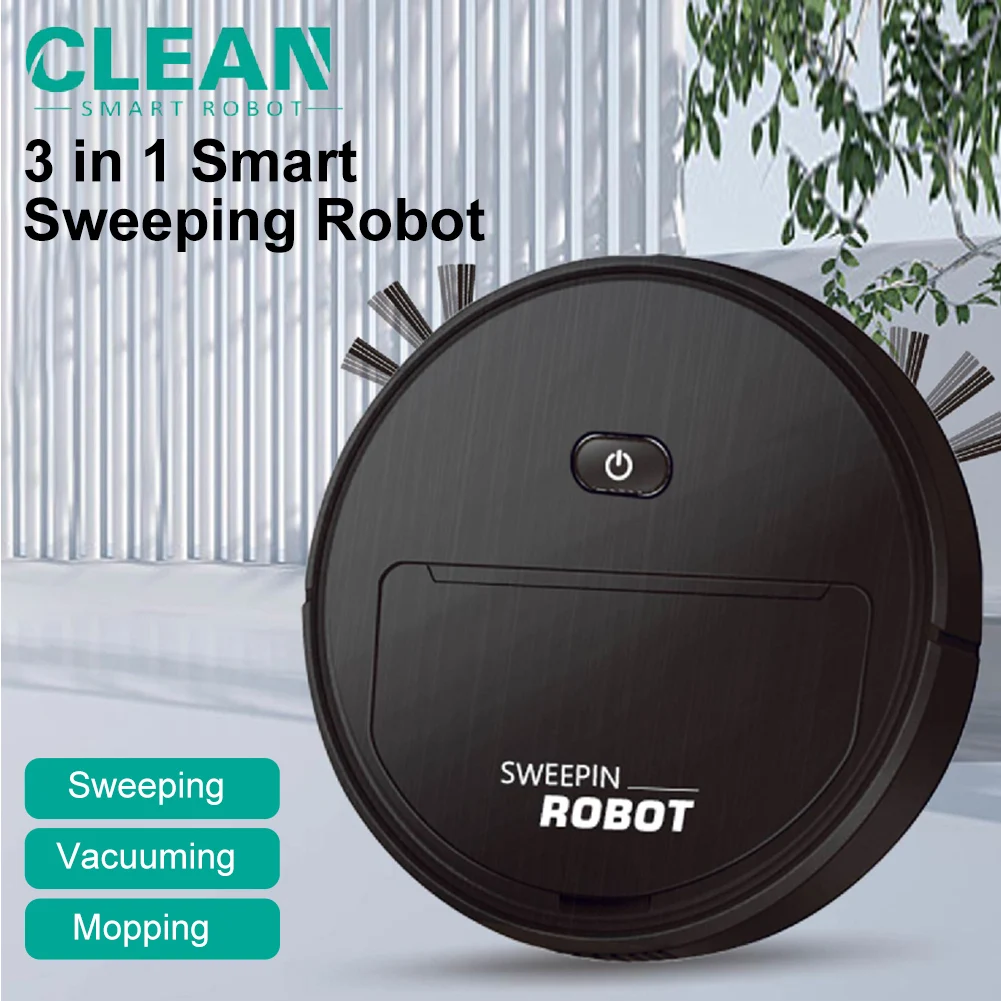 

Intelligent Robot Vacuum Cleaner 1000Pa Suction Power Smart Wireless Vacuum Cleaner Electric Wet Mop Household Cleaning Tools