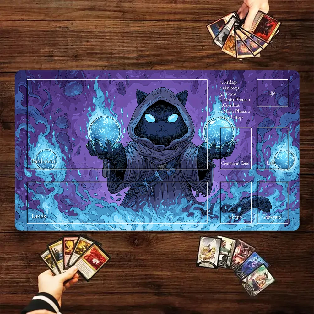 Magic Card Playmat MTG playmat Rabbit archer Raccoon Mouse mat anti-slip  Durable Stitched Edge 35X60CM Desk Mat tapete magic mtg - AliExpress 7