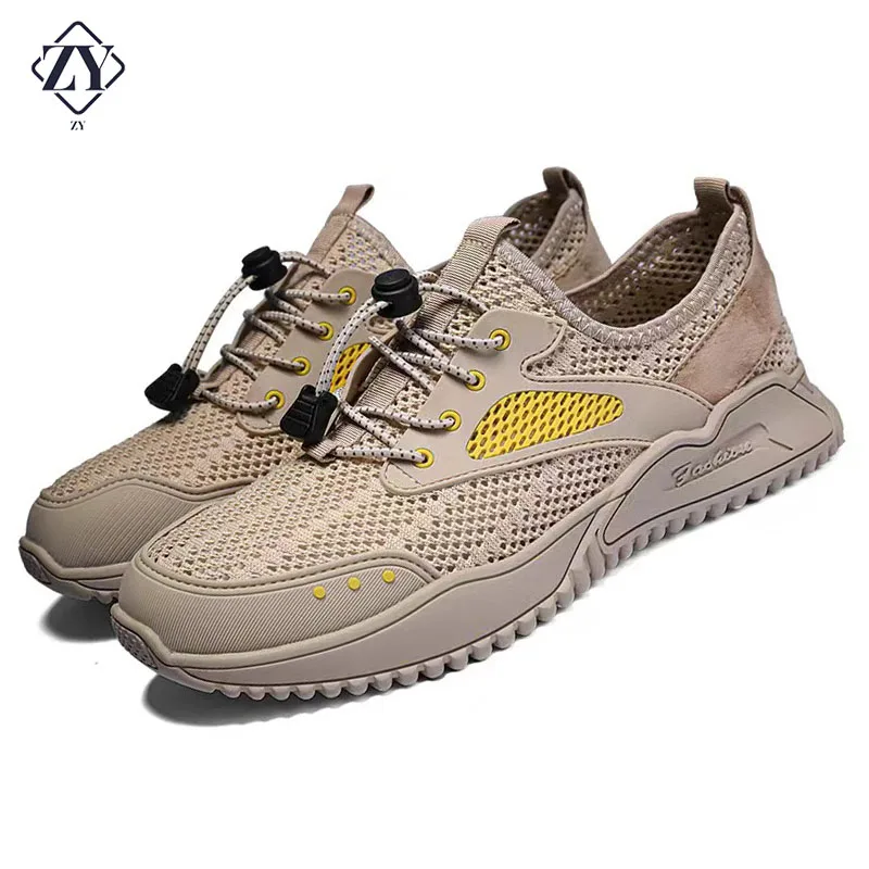 

New Summer Breathable Men's Casual Shoes Mesh Breathable Men's Shoes Fashion Outdoor Wading Shoes Men Sneakers Zapatos Hombre