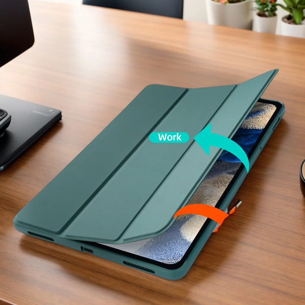 Trifold Stand Folio Soft TPU Tablet Case