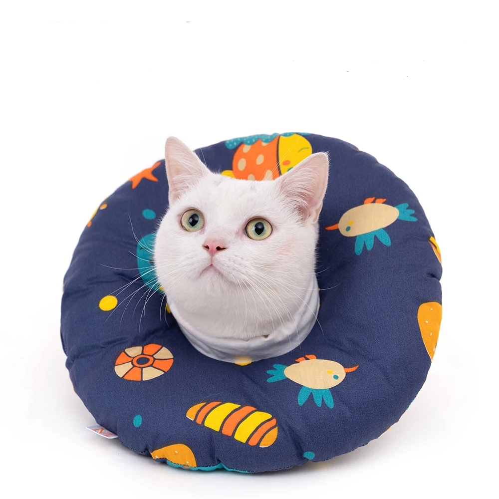 Anti Bite Lick Cat Dog Elizabeth Collar Aerated Wound Protective Pet