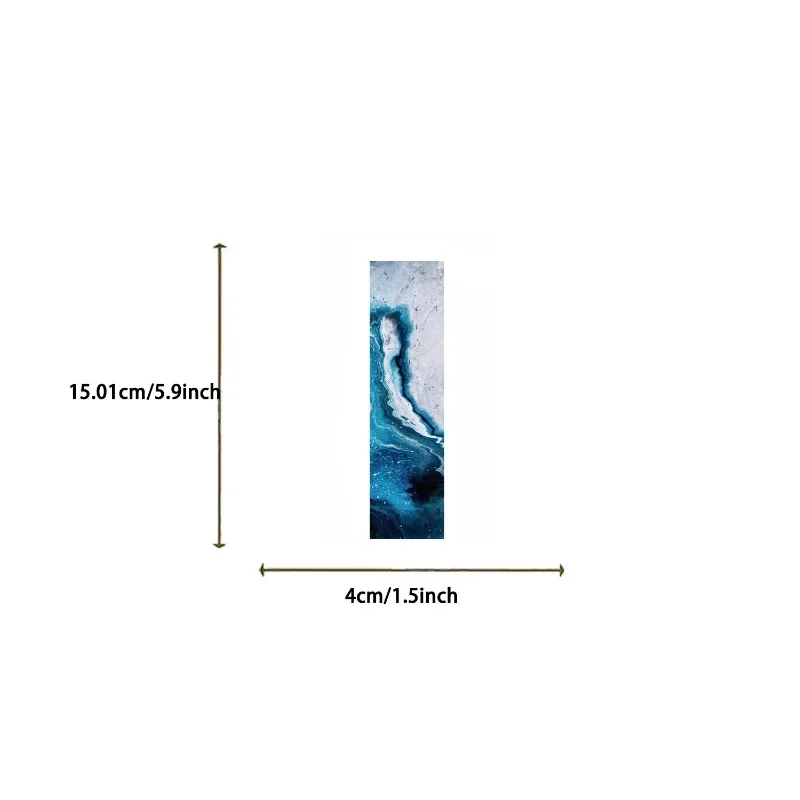 Marine-themed bookmarks 30pcs Read book pages Annotated paper cards decorated students mark DIY bookmarks with notebook pages