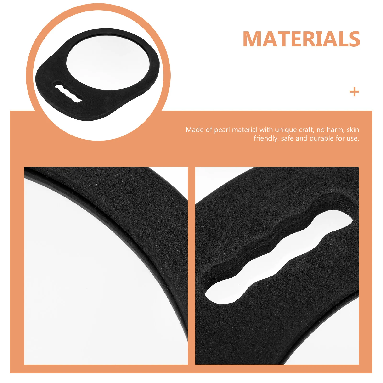 미용실용 핸드헬드 거울, 원형 폼 프레임, 매끄러운 표면, 뷰티 살롱, 사무실, 가정, 일상용 핸드헬드 거울