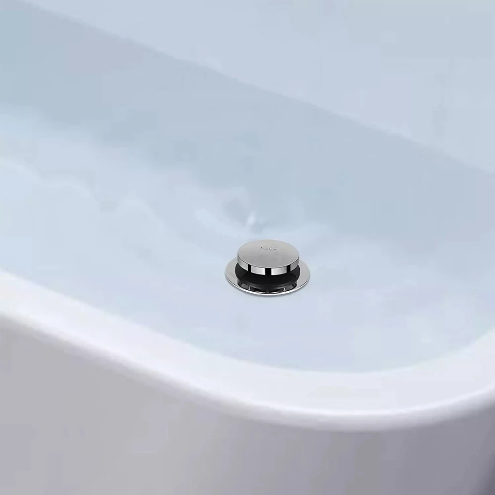 1set Bath Tub Drain Kit For Home Bathroom Tip-Toe Bath Tub Drain Kit With Two-Hole Overflow Cover Plate Household Accessories