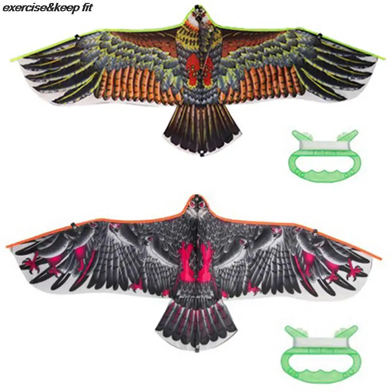 1.1m Eagle Kite With Kite Handle Line Children Flying Bird Kites Outdoor Toys Bird Weifang Chinese Flying Dragon Hcx