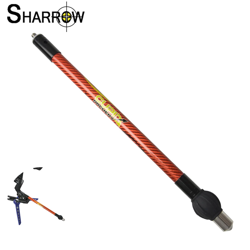 

1pc 12" Archery Bow 3K Carbon Rod Stabilizer Balance Bar Shock Absorption for recurveCompound Bow Shooting Hunting Accessories
