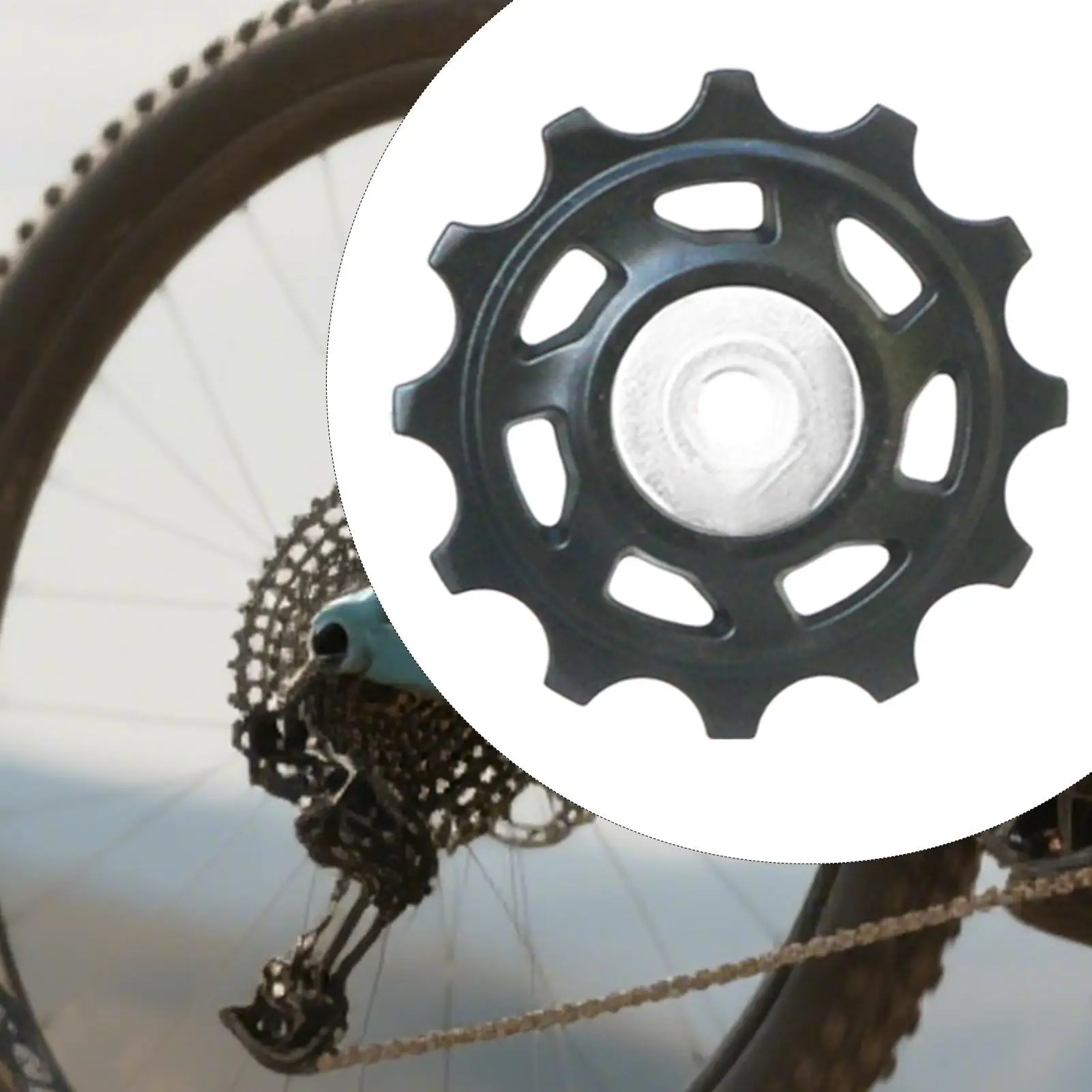 Mountain Bike Derailleur Pulley Mountain Bike Guide Roller Pulley Cycling Accessories Quick-Release Guide Roller For Road Biking