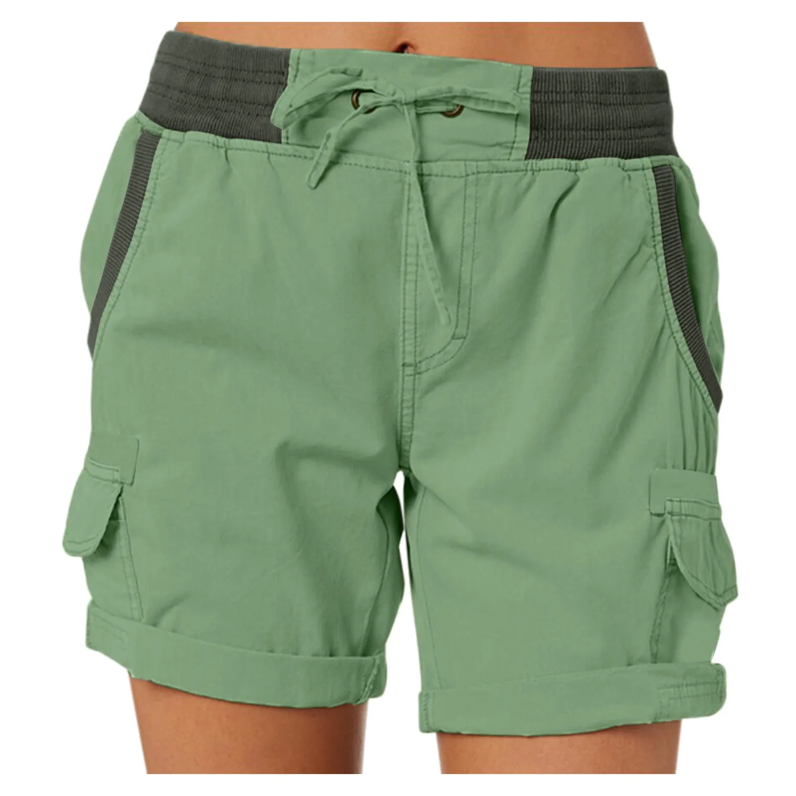 

Summer Ladies Shorts With High Waisted Hakama Casual Loose Elastic Waist Bermuda Shorts Plus Size Loose Pants
