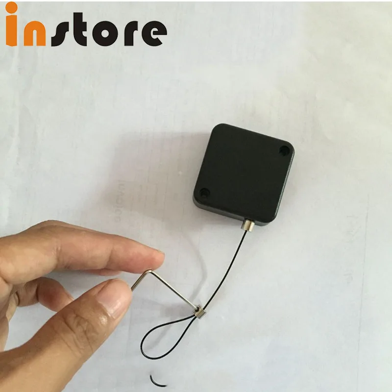 50 pieces high quality anti-theft retractable display pull box/ recoiler for glasses,jewelry,mobile phone