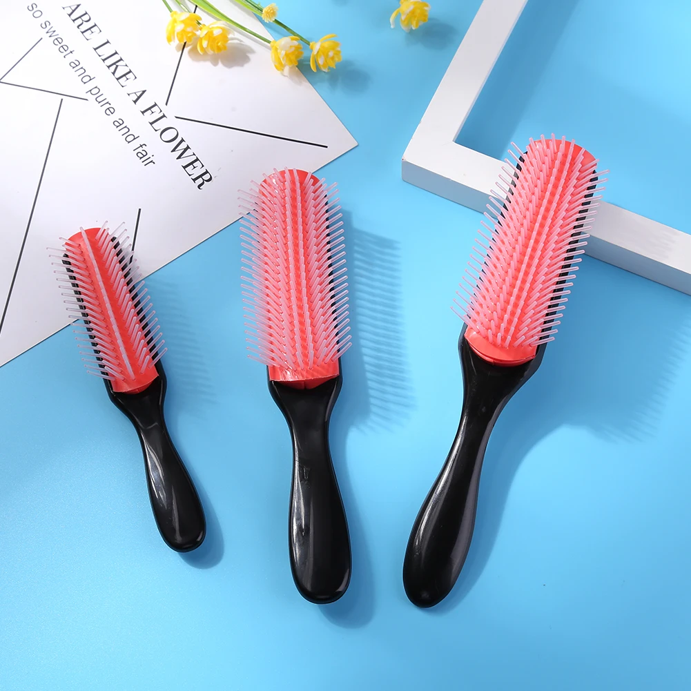 

9-Row Hair Brush Scalp Massage Comb Detangle Hairbrush Comb Health Care Comb for Salon Hairdressing Styling Curly Comb Men Women