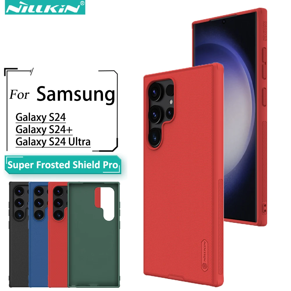 

Nillkin For Samsung Galaxy S24 Ultra Case Super Frosted Shield Pro TPU PC Protective Back Cover For Samsung Galaxy S24 S24+ Plus