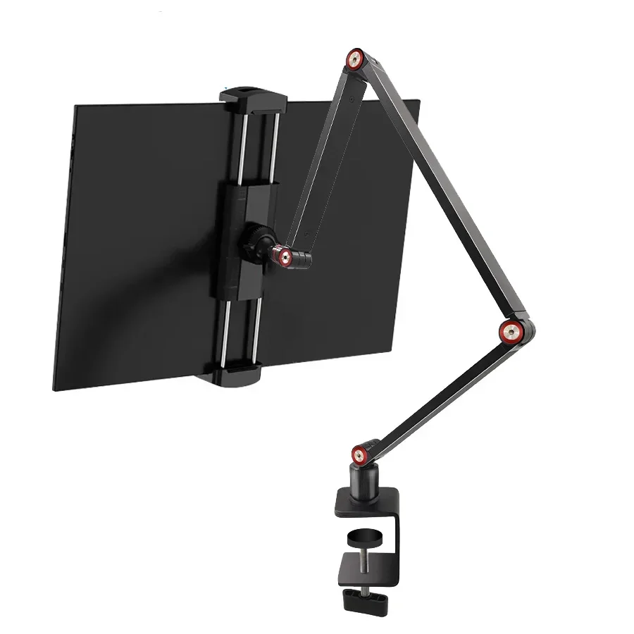 Suporte Dobrável do Monitor Portátil Braços de Metal Stand Vesa Mount Apto para 13 14 156 173 Jogos Webcas Display de Computador