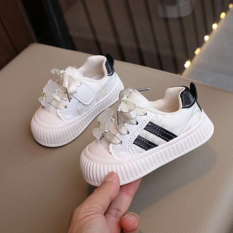 Korean Style Girls Board Shoes Spring Autumn Sneakers Children's Breathable Running Shoes Casual Student Soft Sole Kid Shoes 3