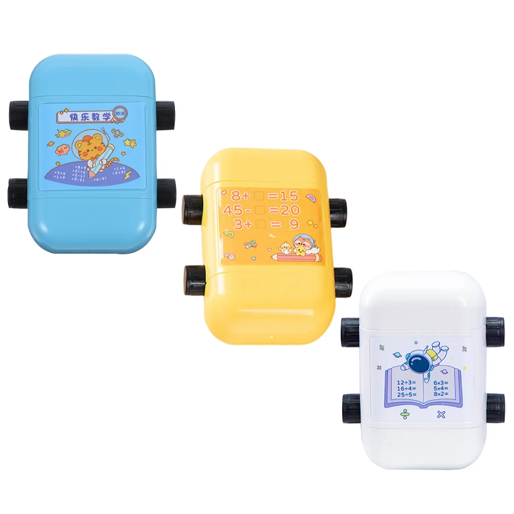 

3Pcs Math Roller Stamps Math Practice Roller Stamps Teachers Roller Stamps Math Teaching Stamps