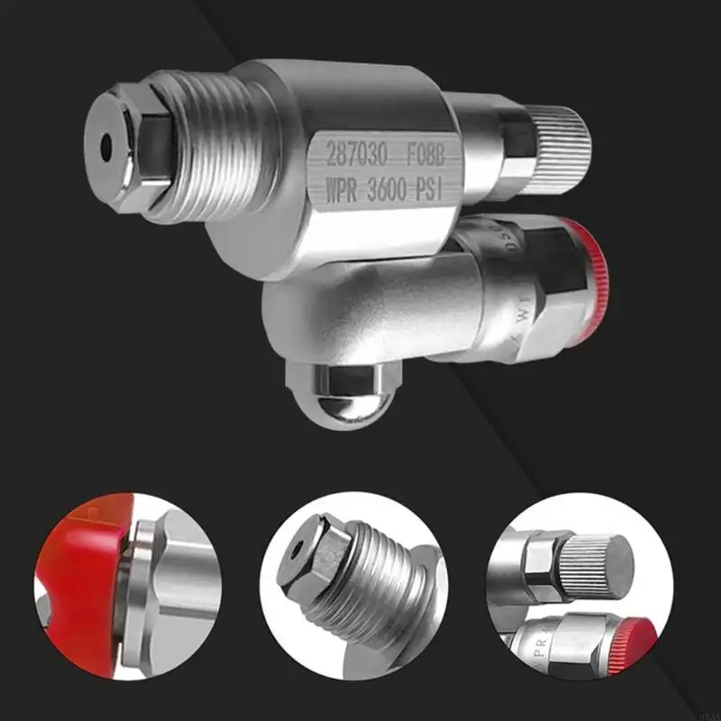 287030 Shut Down Valves Joint Paint Sprayer Adapter 3600PSI Airless Sprays Adapter Joint AntiSpitting Valves 95AA