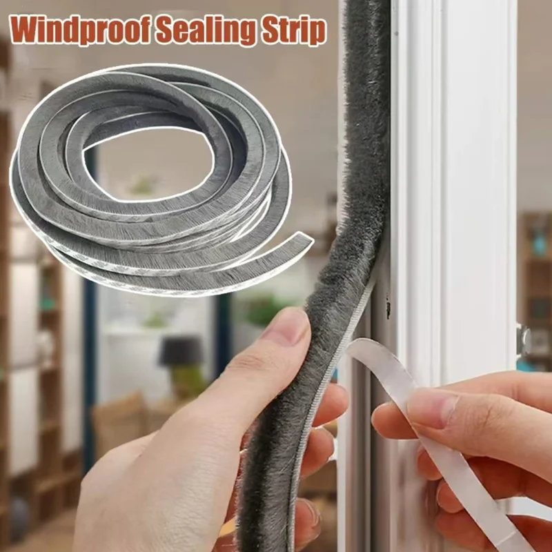 Self-Adhesive Sound Insulation Door and Window Seal Strip – 5/10/20M Lengths