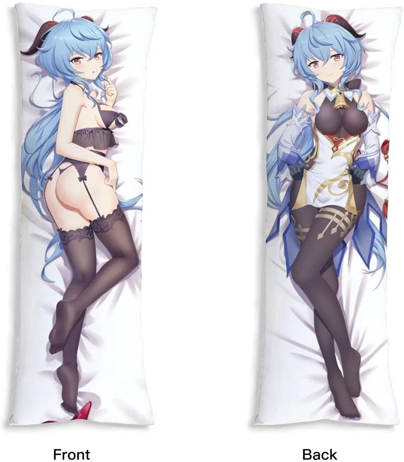 

50x180cm Game Genshin Impact Ganyu Liyue Qixing Body Pillow Case Hugging Body Prop