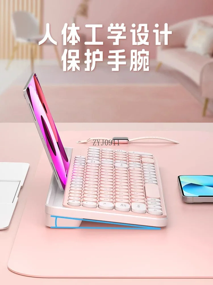 *Bluetooth wireless silent keypad large card slot for phablet phone laptop