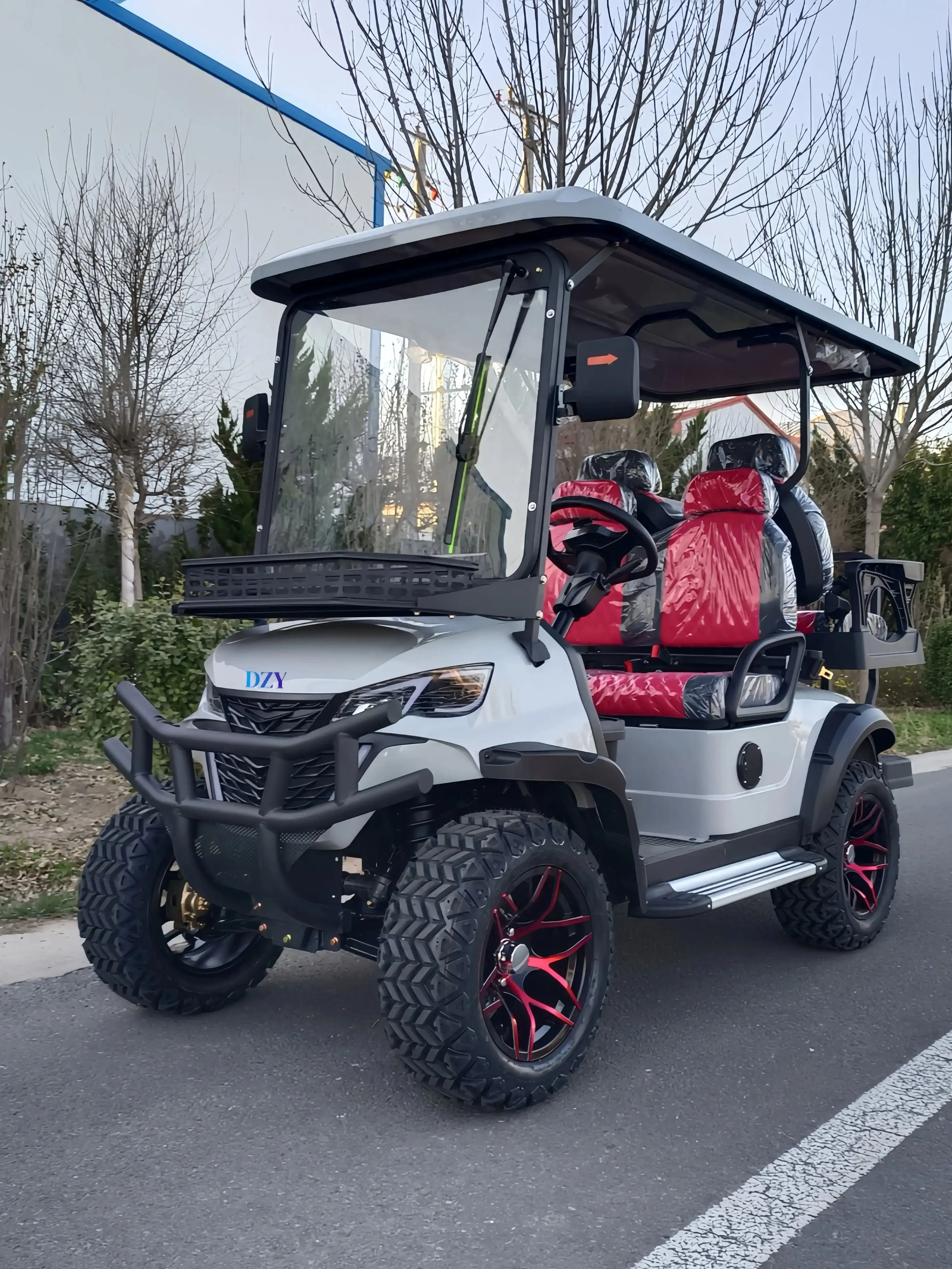 OEM 컬러 신제품 2+2인승 전기 골프 카트 고급 오프로드 전기 골프 드라이버 카트 전기 관광차 제조업체