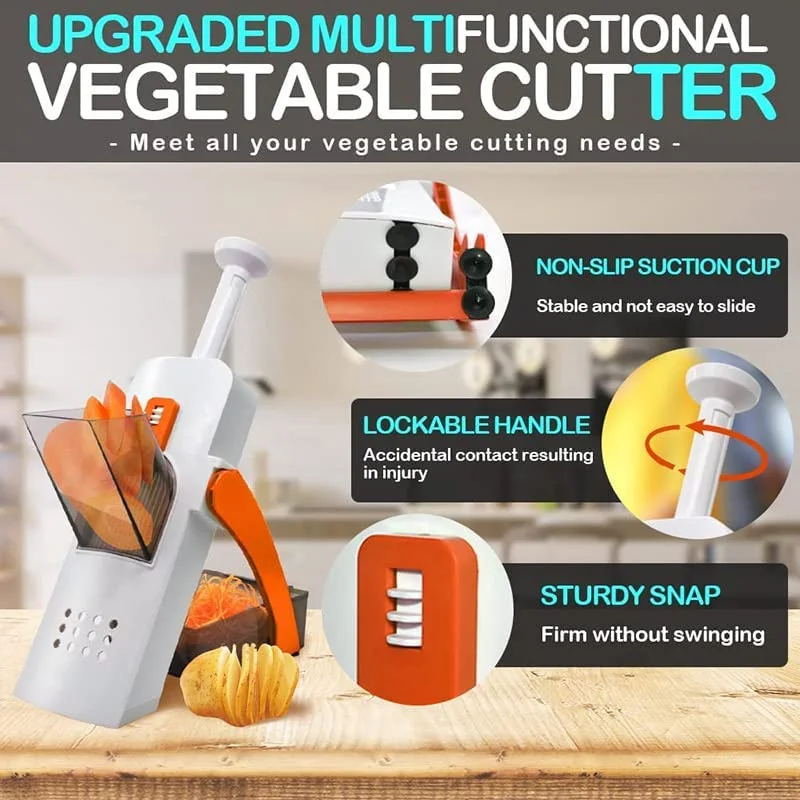 Multifunctional Vegetable Cutter Adjustable Grater Shredding