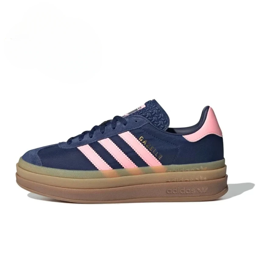 adidas Gazelle Bold True Pink (Women's) IE0420 Versatile everyday thick bottom low top women's